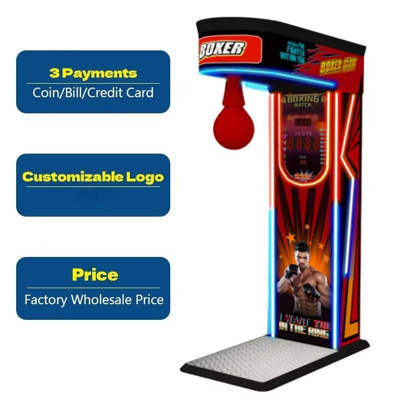 Arcade Game Coin - Street Amusement Coin Operated Boxing Punch