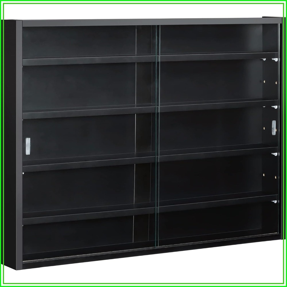 Glass Cabinet Display - 5-Tier Glass Display Cabinet with Adjustable