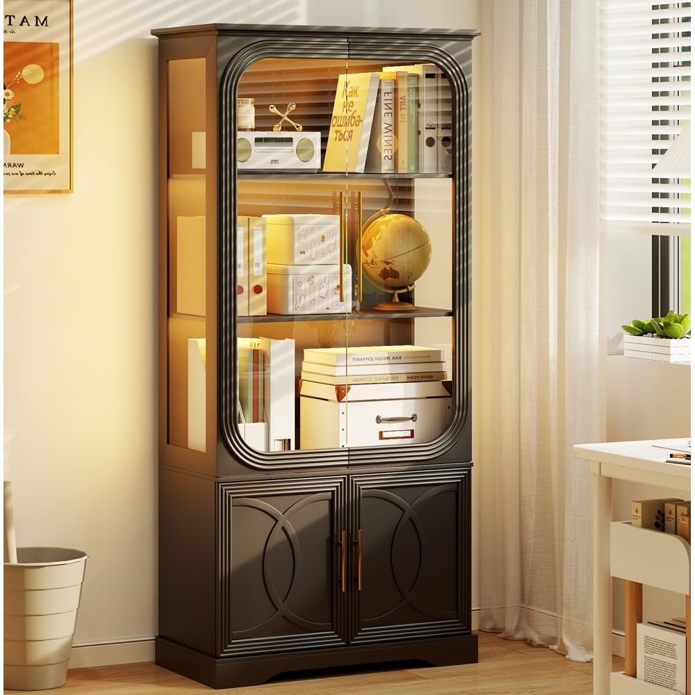 69 Tall Glass Display Cabinet  - Glass Cabinet Display review and price