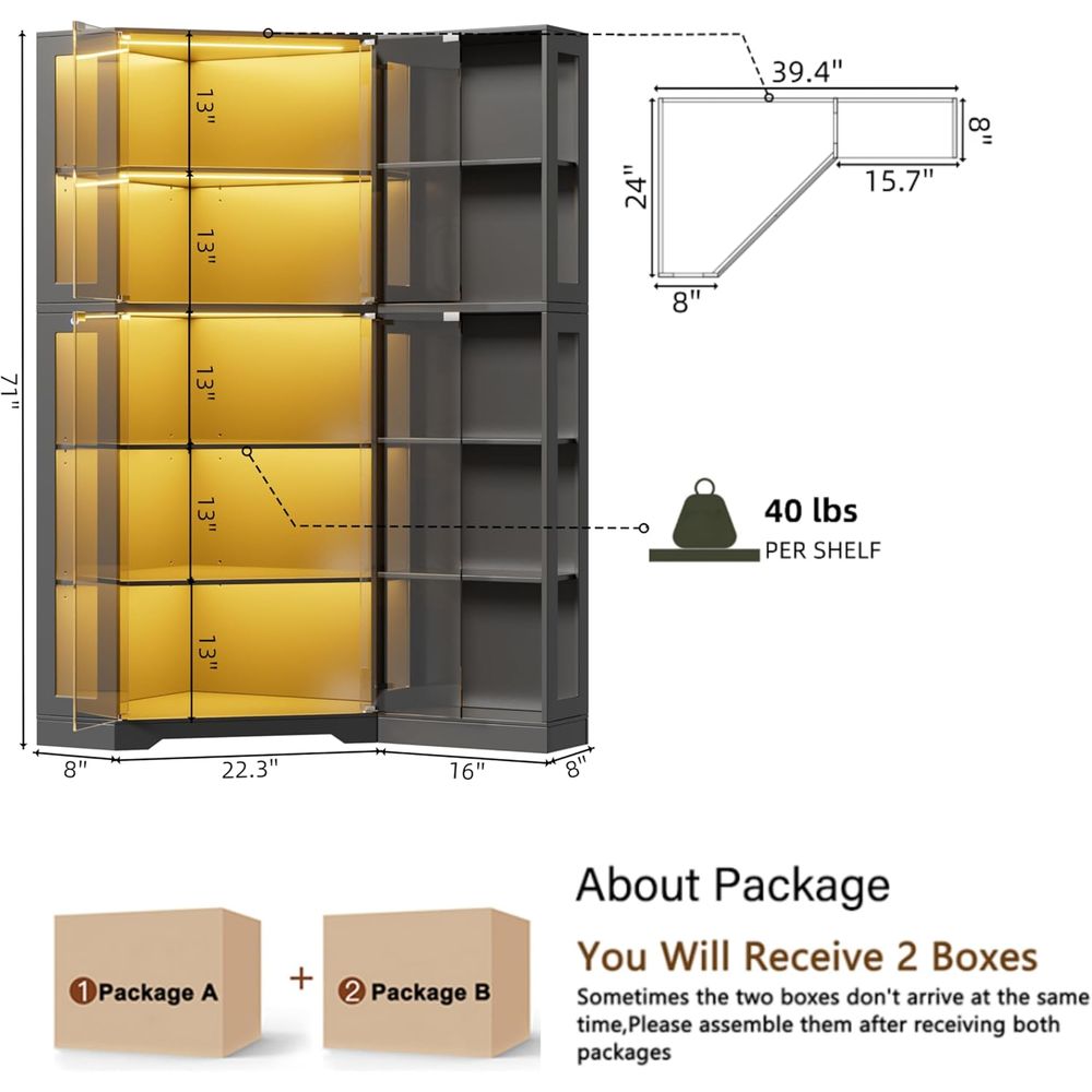 Black Glass Display Cabinet wi - Glass Cabinet Display review and price