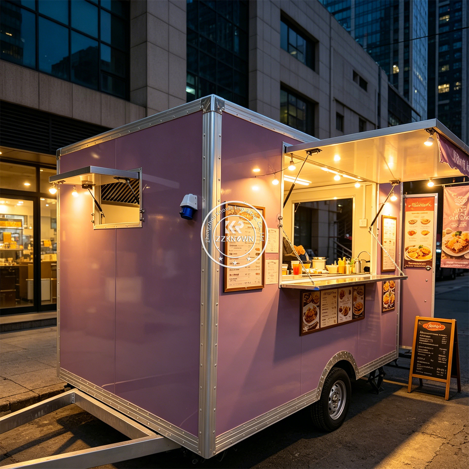 Mobile Fast Food Trailer Cart  - Hot Dog Vending Cart review and price