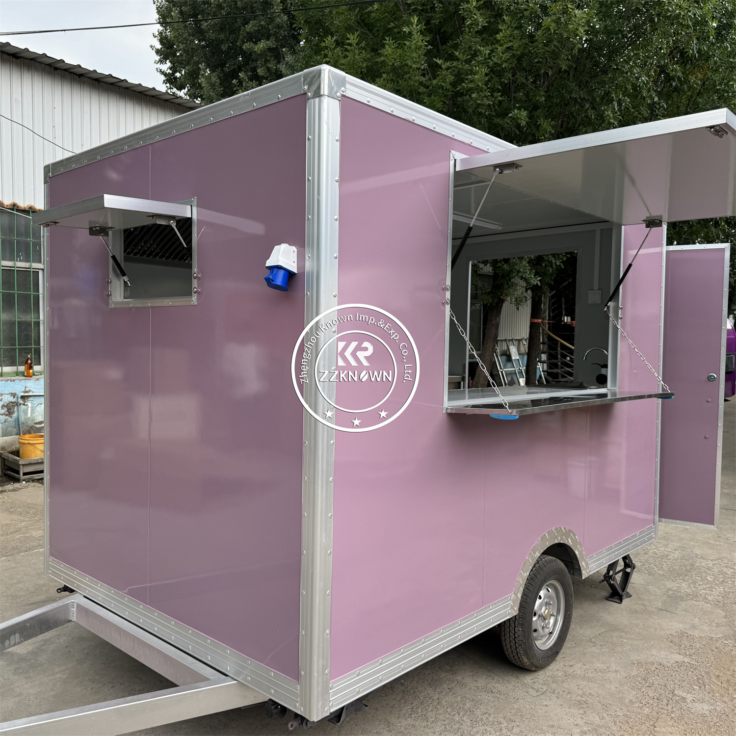 Mobile Fast Food Trailer Cart  - Hot Dog Vending Cart review and price