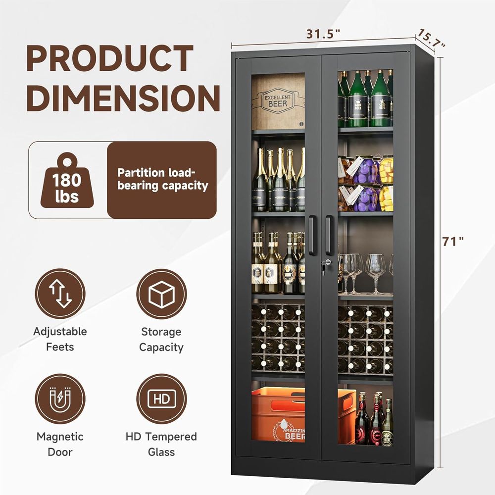 71 Metal Glass Display Cabinet - Glass Cabinet Display review and price