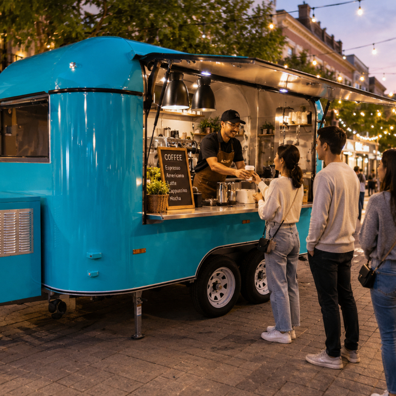 Customized Food Truck Mobile w - Hot Dog Vending Cart review and price