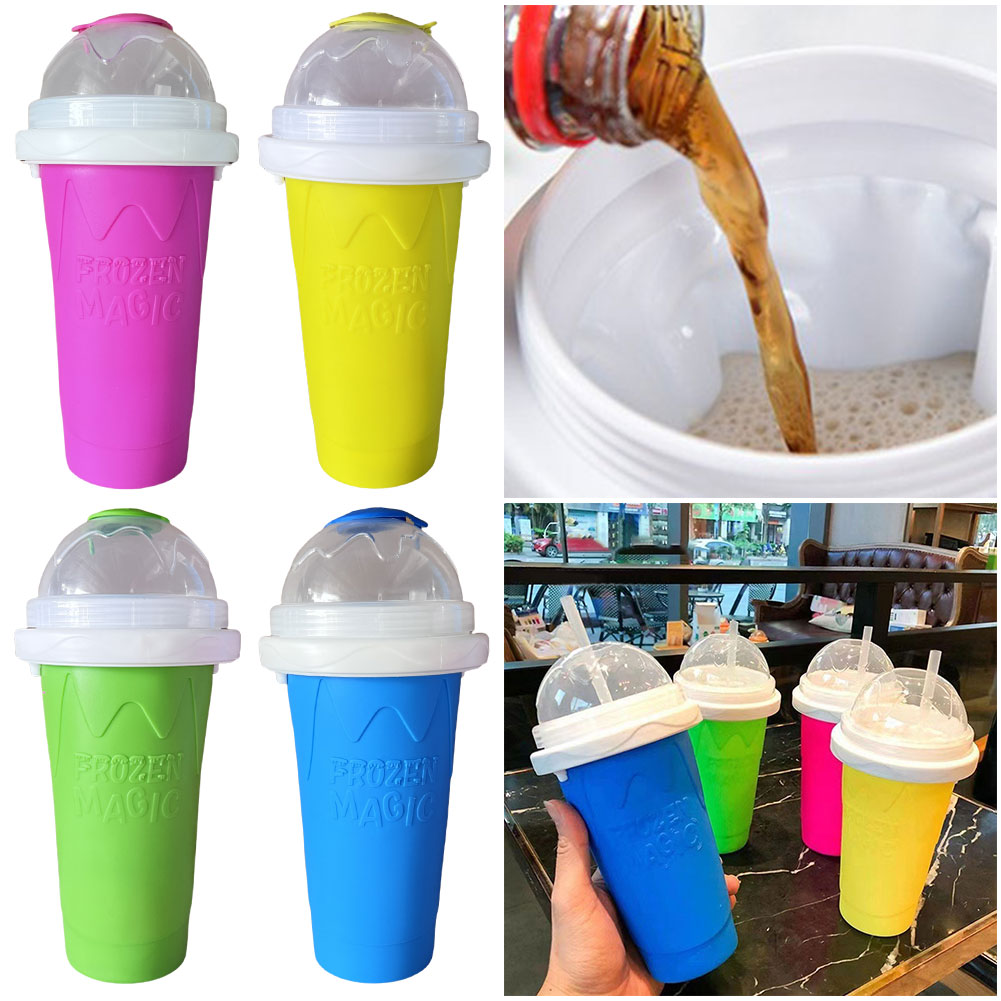 300ML Smoothies Squeeze Cup Qu - Slushie Machine Vending review and price