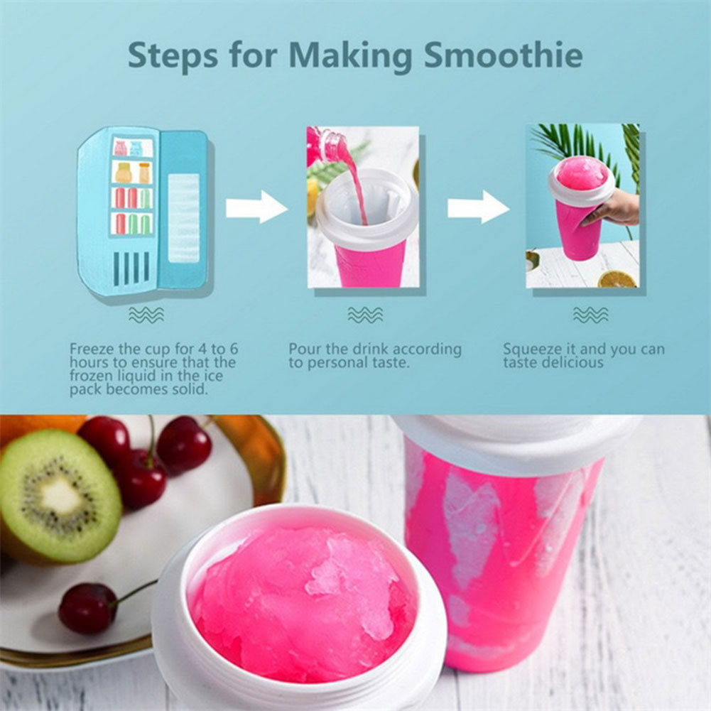 300ML Smoothies Squeeze Cup Qu - Slushie Machine Vending review and price