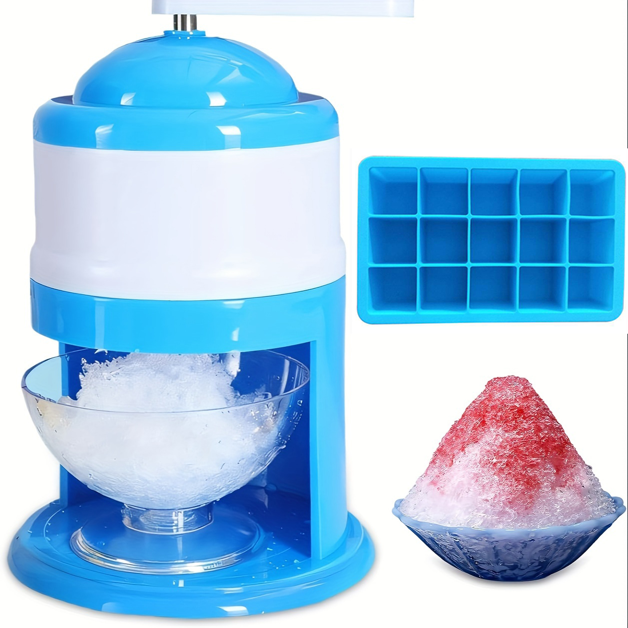 Portable Hand Crank Snow Cone  - Slushie Machine Vending review and price
