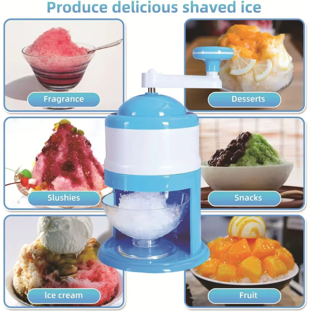Portable Hand Crank Snow Cone  - Slushie Machine Vending review and price